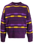 Napa By Martine Rose Striped Jumper - Purple