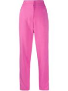 Msgm Side Stripe Tuxedo Trousers - Pink