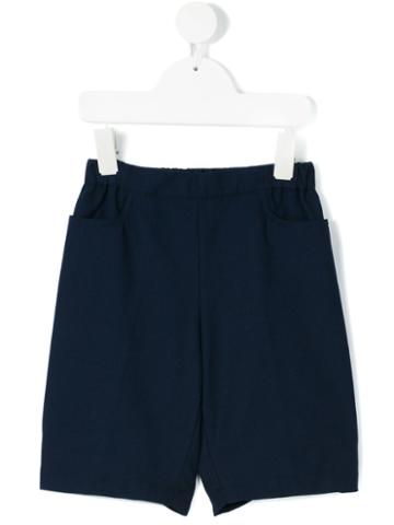 La Stupenderia - Casual Shorts - Kids - Cotton - 8 Yrs, Blue