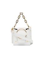 Yuzefi White Delila Mini Leather Cross-body Bag