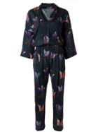 Andrea Marques - Floral Print Jumpsuit - Women - Viscose - 38, Black, Viscose