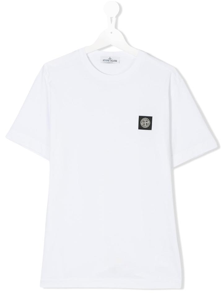 Stone Island Junior Logo T-shirt - White