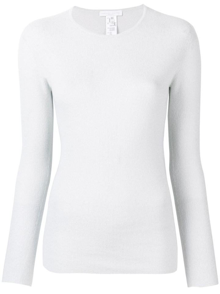 Fabiana Filippi Long-sleeve Fitted Top - Grey