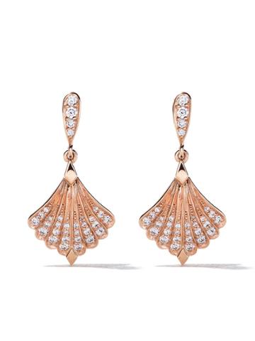 Fairfax & Roberts 18kt Rose Gold Modèle Diamond Drop Earrings