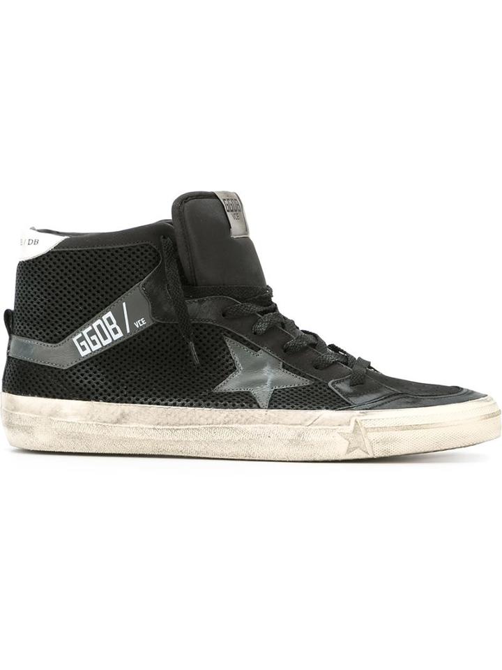 Golden Goose Deluxe Brand 2.12 Hi-top Sneakers, Men's, Size: 40, Black, Leather/rubber/nylon