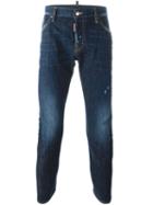 Dsquared2 'mb' Jeans, Men's, Size: 44, Blue, Cotton/spandex/elastane/calf Leather