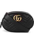 Gucci Gg Marmont Quilted Belt Bag - Black