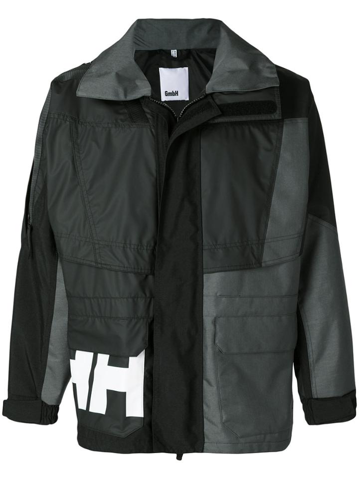 Gmbh Colour-block Zipped Jacket - Black