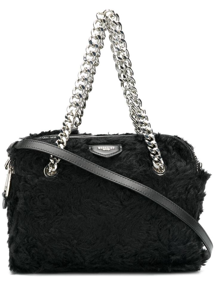 Moschino Fuzzy Tote - Black