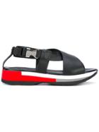 Philippe Model Platform Buckled Sandals - Black