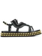 Chloé Almond Toe Studded Sole Sandals - Black