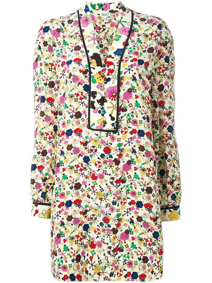 Kenzo 'tanami' Shirt Dress, Women's, Size: 36, Silk