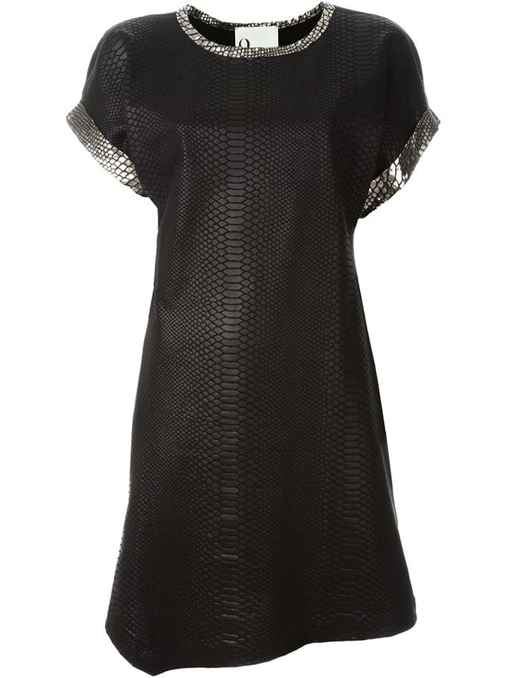 8pm Snakeskin Print T-shirt Dress