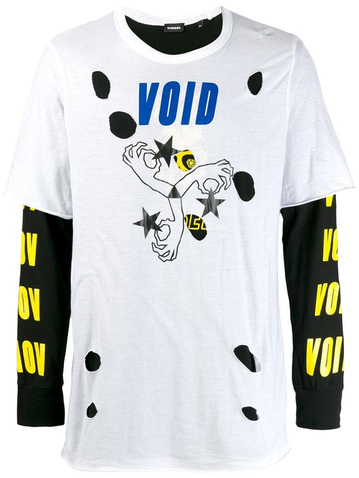 Diesel T-shoot-lay Sweatshirt - White