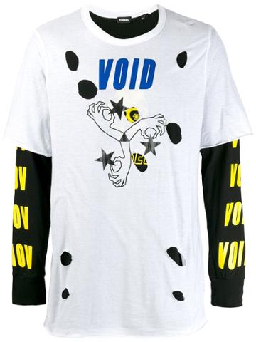 Diesel T-shoot-lay Sweatshirt - White