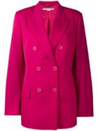 Stella Mccartney Nicola Double Breasted Jacket - Pink & Purple