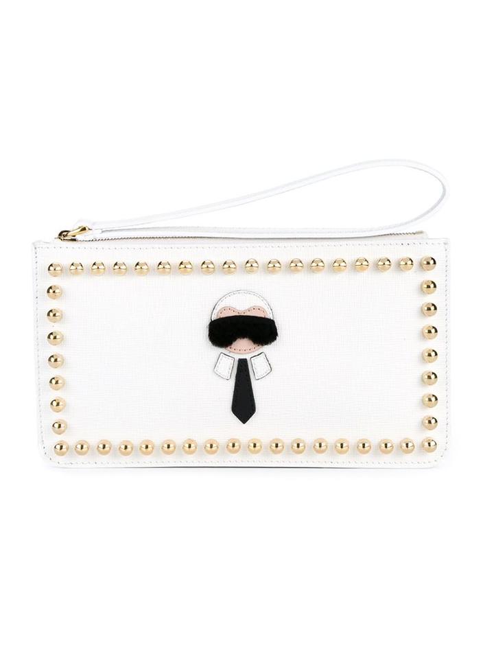 Fendi 'karlito' Pouch, Women's, White