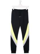 Msgm Kids Panelled Track Pants - Blue