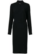 Midi Shirt Dress - Women - Silk/viscose - 10, Black, Silk/viscose, Rosetta Getty