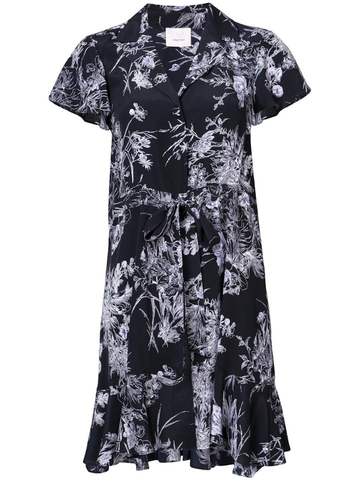 Cinq A Sept Printed Shirt Dress - Blue