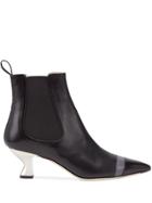 Fendi Colibrì Pointed Ankle Boots - Black