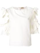 Liu Jo Structured Sleeves Blouse - White