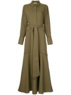 Layeur Berthe Long Shirt Dress - Green