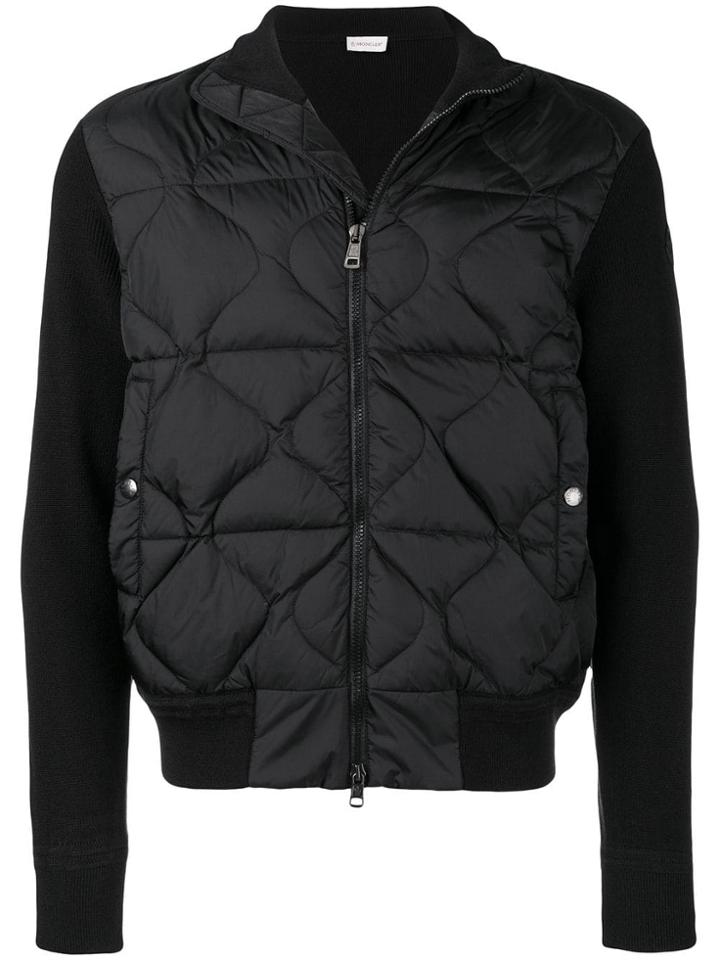 Moncler Quilted Bomber Jacket - Black