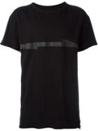 Isaac Sellam Experience Taped T-shirt, Men's, Size: Large, Black, Cotton