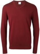 Aspesi V Neck Sweater - Red