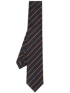 Ermenegildo Zegna Degradé Stripe Tie - Brown