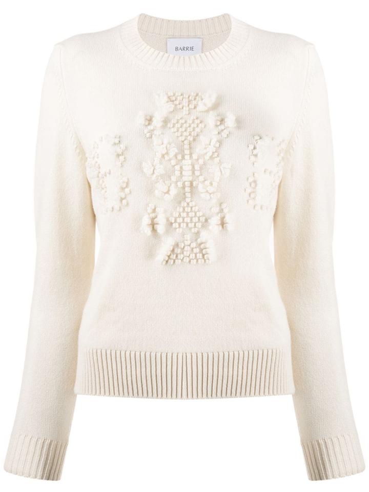 Barrie Textured Detail Sweater - Neutrals