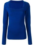 Jacquemus Praio Fitted Sweater - Blue