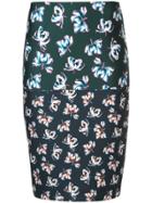 Yigal Azrouel Floral Printed Pencil Skirt - Multicolour