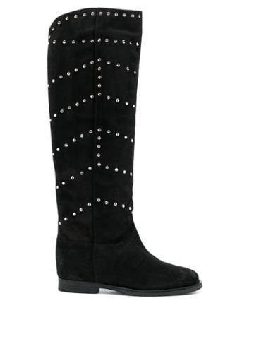 Via Roma 15 Via Roma 15 3198 Velour Nero Leather/fur/exotic
