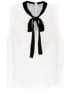 Nk Pussy Bow Shirt - White