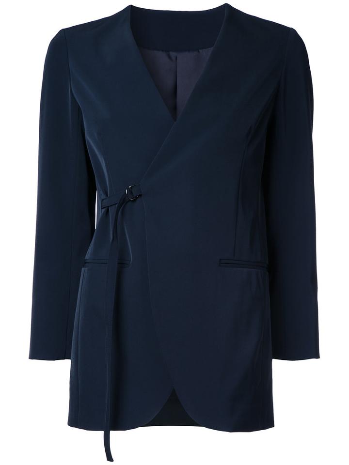 En Route Wrap Blazer, Women's, Size: 1, Blue, Nylon