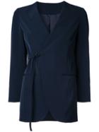 En Route Wrap Blazer, Women's, Size: 1, Blue, Nylon