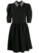 Be Blumarine Crystal Collar Dress - Black