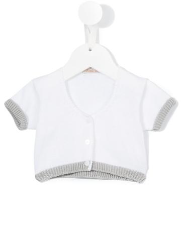 Little Bear - Shortsleeved Cardigan - Kids - Cotton - 3 Mth, White