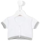 Little Bear - Shortsleeved Cardigan - Kids - Cotton - 3 Mth, White