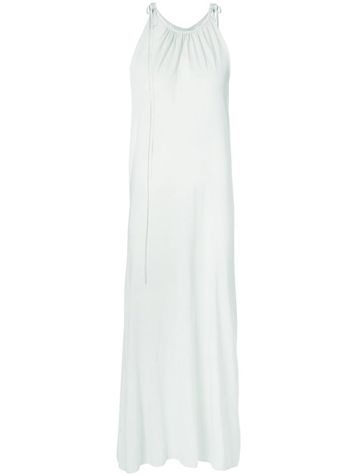 Rick Owens Lilies Crossover Low Back Midi Dress - Grey