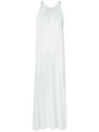 Rick Owens Lilies Crossover Low Back Midi Dress - Grey
