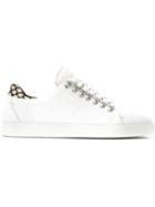 Pollini Contrasting Heel Sneakers