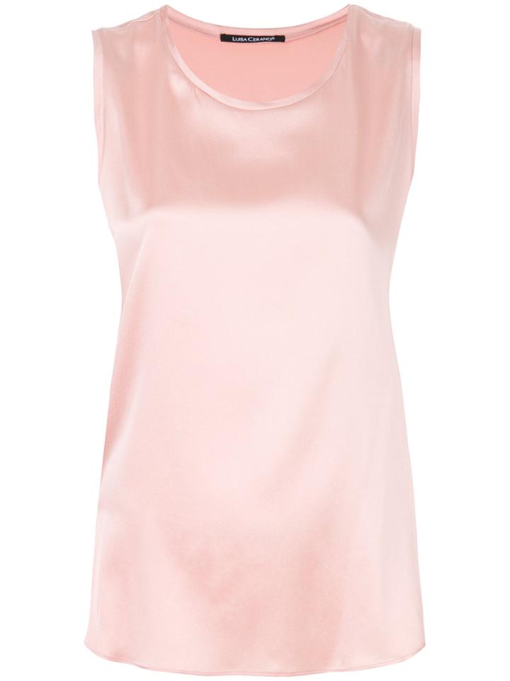 Luisa Cerano Sleeveless Top - Pink & Purple