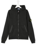 Stone Island Kids Logo Patch Hoodie, Boy's, Size: 14 Yrs, Grey