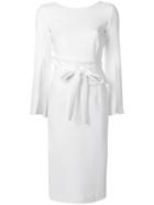 P.a.r.o.s.h. Waist-tied Midi Dress - White