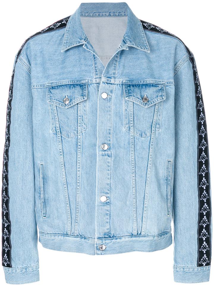 Marcelo Burlon County Of Milan Kappa Denim Jacket - Blue