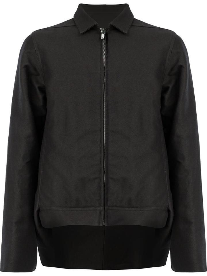 Rick Owens High-low Hem Jacket - Black
