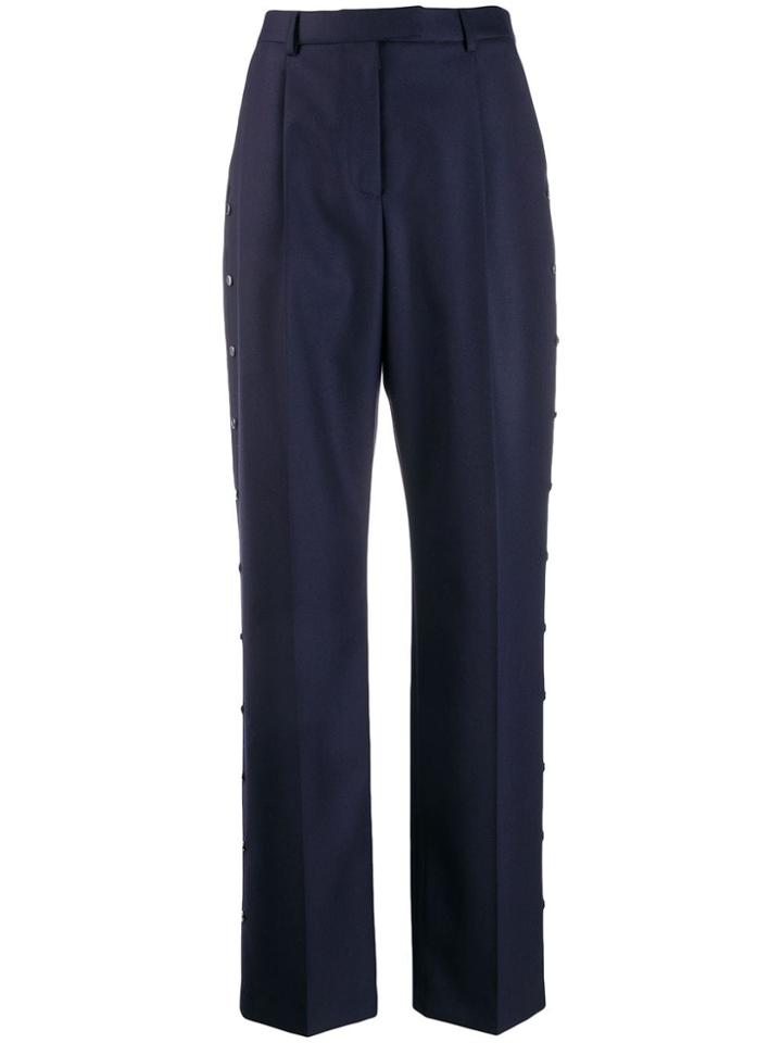 Christopher Kane Snap Tailored Trousers - Blue